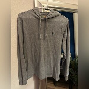 Polo Ralph Lauren Gray hooded shirt